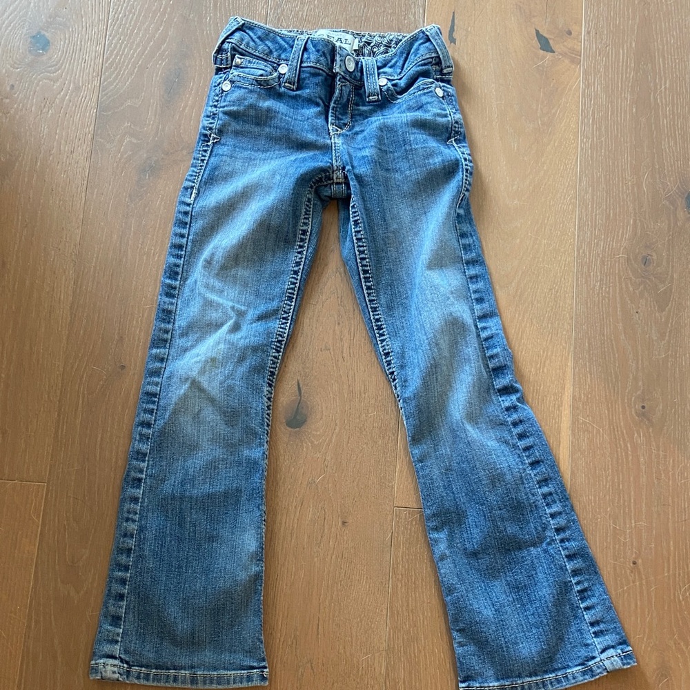 Ariat Girls Flare Jeans in Classic Blue